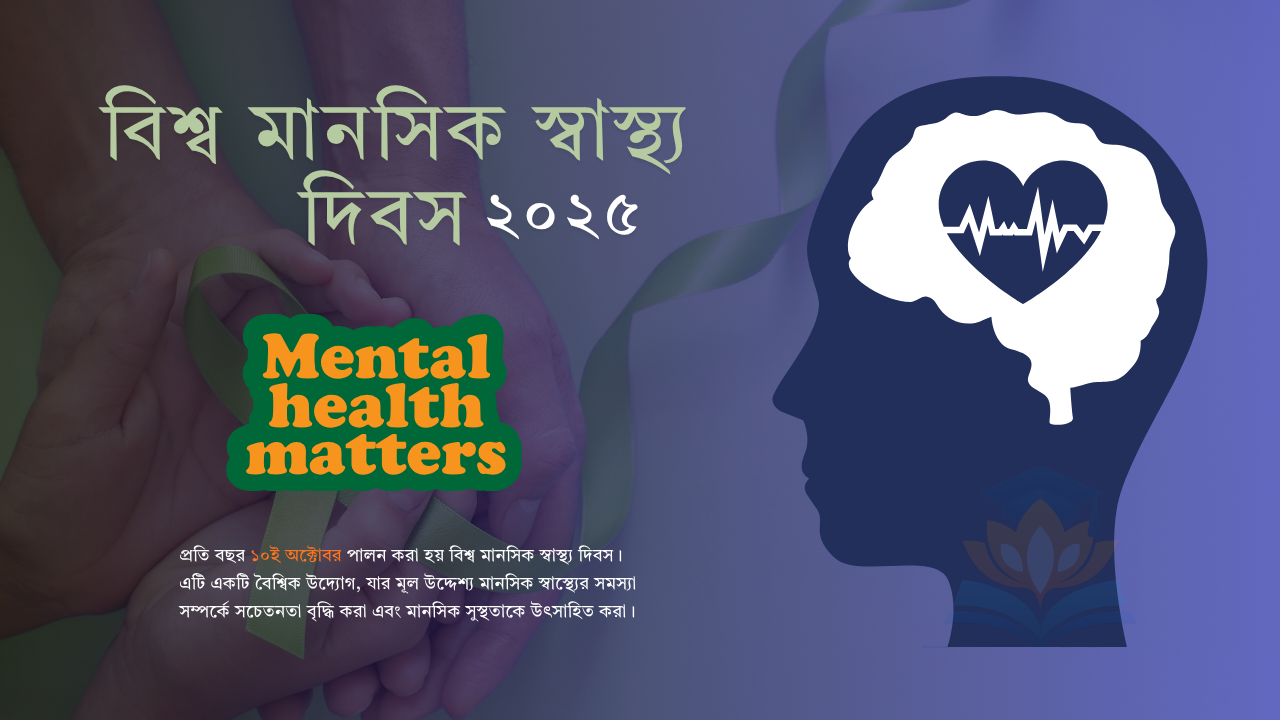 Image of Image of বিশ্ব মানসিক স্বাস্থ্য দিবস 2025: মানসিক স্বাস্থ্যই আসল সুস্থতার ভিত্তি}