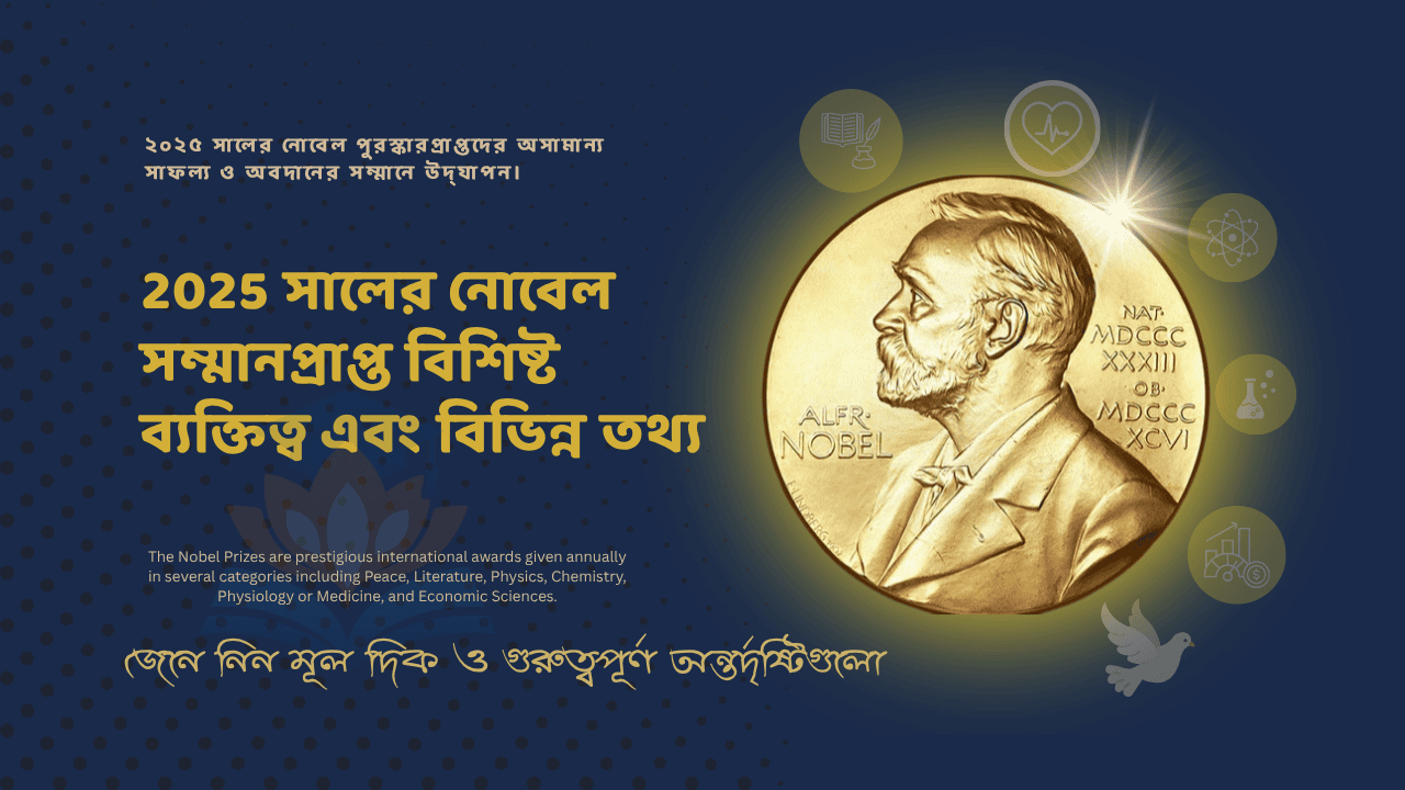Image of Image of 2025 সালের নোবেল পুরস্কার বিজয়ীদের তালিকা: সম্পূর্ণ সারসংক্ষেপ নোট}