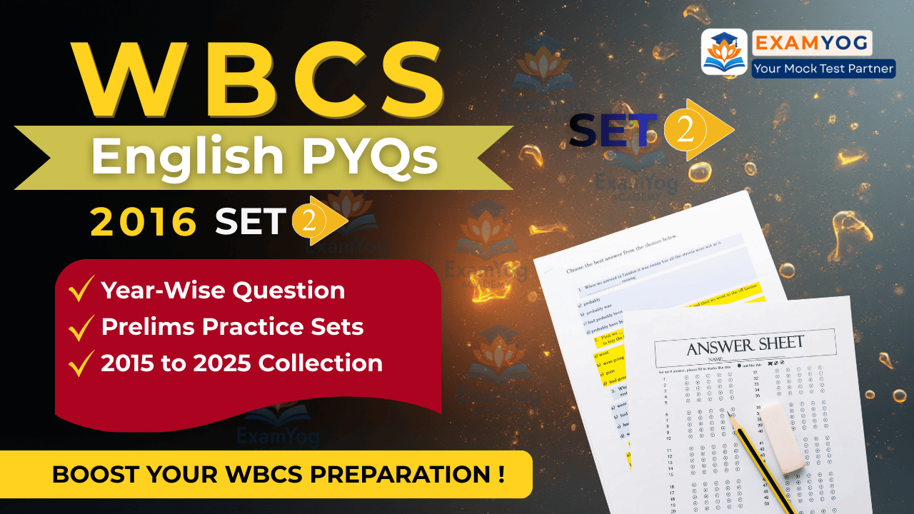 Image of Image of WBCS English Previous Year Questions 2016 with Answers Free PDF Download}